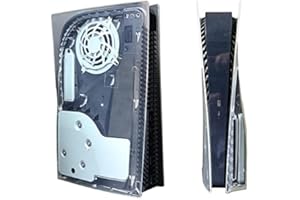 IFEEHE Transparent Shell Hard Shell Replacement Plate Case Cover for PS5 Disc Edition Gaming Console (Transparency)