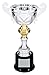 Decade Awards Cup Trophy, Silver and Gold - 10 Inch Tall | Metal Corporate Cup Award - Engraved Plate on Request