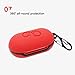 LiZHi Case for Samsung Galaxy Buds + Plus (2020) / Galaxy Buds (2019), Galaxy Earbuds Silicone Skin Cover Shock-Absorbing Protective Case with Keychain, Red