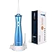 Mornwell D50 Electric Water Flosser, Professional Cordless Dental Oral Irrigator - Portable and Rechargeable IPX7 Waterproof 3 Modes Water Flossing for Home and Travel, Braces & Bridges Care, Blue