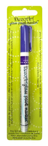 DecoArt Glass Paint Marker, Violet