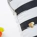 TOOPOOT Gold Foil Print Pillow Sofa Waist Cushion Pillowcase (a)