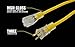 Yellow Jacket 2886 UL Listed 14/3 15 Amp Premium SJTW 25' (7.62M) Extension Cord with Grounded (3 prong) Lighted Receptacle End, 25 Foot, Yellow