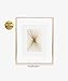 Burst Lines Gold Foil Art Print Abstract Hand Drawn Metallic Poster Geometric Modern Art Contemporary Wall Decor 5 inches x 7 inches B23
