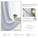 WONTEX Blackout Curtains Room Darkening Thermal Insulated Living Room Curtains, 52 x 84 inch, Greyish White, 2 Grommet Curtain Panels