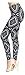 VIV Collection Plus Size Printed Leggings (Black Sapphire)