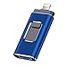 USB Flash Drive for iPhone 512gb Memory Stick fuxingmen Photo Stick USB 3.0 Jump Drive Thumb Drives Externa Lightning Memory Stick for iPhone iPad Android and Computers (blue512GB)