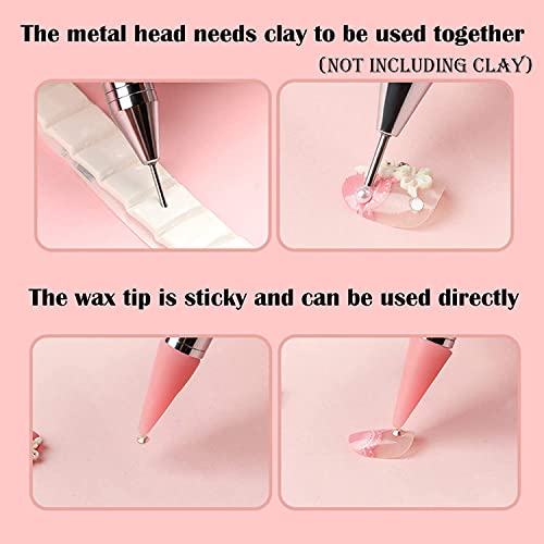 Wax Pencil for Rhinestones Acrylic Handle Dual End Rhinestone Picker