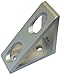 Faztek - 15CB4842 15 Series Aluminum 6063-T6 4 Hole Inside Gusset Corner Bracket, Clear Anodize, 1-19/64