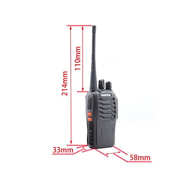 Nestling-2PCS-400-470-MHz-BaoFeng-Walkie-Talkie-Two-Way-Radio-Rechargeable-Long-Range-Headset-Headphone-Built-in-LED-Torch-BF-888spack-of-2