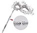 Coxeer Masquerade Mask on Stick Halloween Mask Metal Laser Cut Venetian Mask