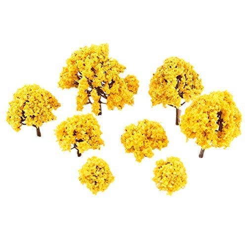 20 Multi Scale Model Trees, Train Railroad Diorama Wargame Autumn Scenery, Model Trees Train Railways Architecture Landscape Scenery Scale
