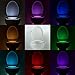 Sky-shop Toilet Night Light/8 Color Changing Toilet Body Sensor Lights /LED Motion Activated Night Lights(White)