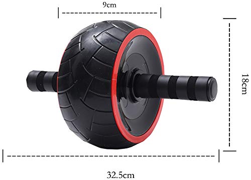 Chiconon-Ultra-Wide-AB-Roller-Wheel-with-Knee-Pad-Abdominal-Workout-Equipment-Fitness-Exercise-Wheel-Home-Gymnastics-Core-Training-BlackRed