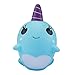 BESTTY Sqishys Toys Squishy Slow Rising Whale Squishies Toys 9CM Phone Straps Ballchains FiSaingace Jumbo Milly The Whale Squishy Decompression Toys (Squishy Blue)