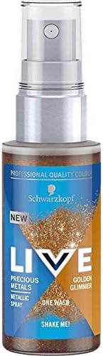 Schwarzkopf LIVE NEW Precious Metals Gold, 50 ml (Pack of 1)