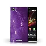 KOBALT Protective Hard Back Phone Case / Cover for Sony Xperia Z1 Compact | Purple Design | Life Light Collection