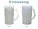 Double Wall Gel Frosty Freezer Mugs Large 22oz, Set of Two, Clear