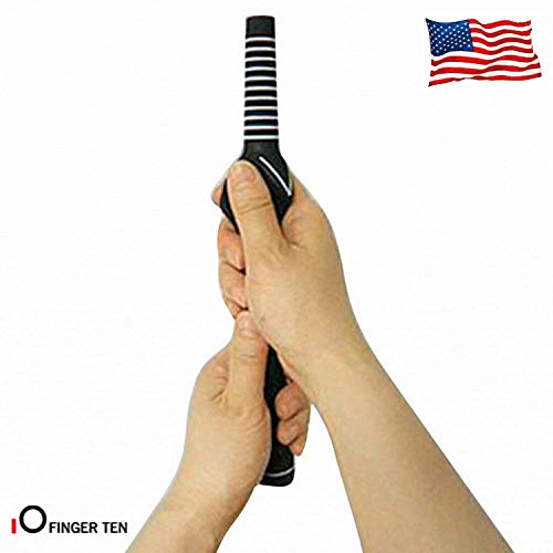 image for FINGER TEN Golf Swing Grip Trainers Practice Tool Aid Value 2 Pack, Qu