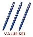 Very Smooth, Although it is a Micro Point-Uni-Ball Signo RT1 Rubber Grip & Click Retractable Ultra Micro & Extra Fine Point Gel Pens -0.28mm-Blue Ink-Value Set of 3
