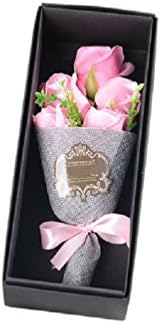 5 Head Rose Artifical Flowers Wedding Party Flower Bouquet Decor Scented Roses
