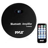 Pyle Marine Stereo Receiver, Bluetooth Amplifier, Water Resistant, MP3/USB/AUX, Wireless Streaming Used with Boat, Automobile, Off-Road, Mobile and Marine Vehicles, Wireless Remote Control (PLMRM4BTA)