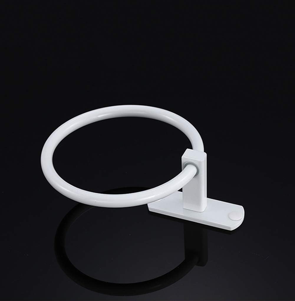 Hovico Towel Rings,Exemption Drill Hole Towel Rings,Towel Hanger Rings for Bathroom and Kitchen Suitable for Bathroom, Kitchen and Bathroom (Black): Home & Kitchen