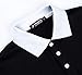 Musen Men Short Sleeve Polo Shirts Casual Cotton Modern Fit Color Block Rugby Polo T-Shirts Tops