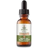 Ultra High Strength Hemp Oil for Pain and Anxiety Relief - 1800mg Mandarin Orange Flavor 1 Ounce (30ml) - 60 Servings - Restorative Botanicals - Also Supports Healthy Sleep Patterns, Mental Clarity