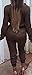 Chuanqi Women's Long Sleeve Zip Lapel Jumpsuit