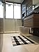Cotton Buffalo Plaid Rugs Buffalo Check Rug Black and White Checkered Rug Welcome Doormat Rug for Kitchen Carpet Bathroom Outdoor Porch Laundry Living Room Braided Washable Throw Mat (23.6