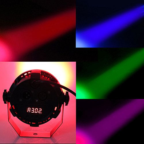 KOOT DJ Disco Light, DMX COB LED Wash Stage Lights with 7 DMX Control and Remote Control, for Wedding Birthday Bar Club Church Party Dance - Thumbnail 5