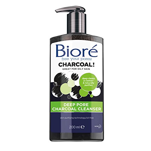 Biore Deep Pore Charcoal Cleanser for Oily Skin (6.77 oz)
