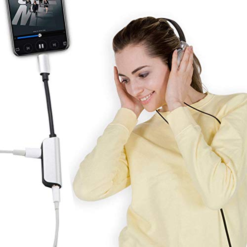 image for Pilloit Headphones Adapter Car Charger for iPhoneX Adapter Aux Headpho