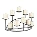 SEI Furniture 10 Candle Wrought Iron Candelabra, Matte Black