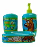 Scooby Doo Toothbrush, Soap/Lotion Pump, and Soap Tray Bathroom Set - Scooby Doo Bathroom Set (3pk)