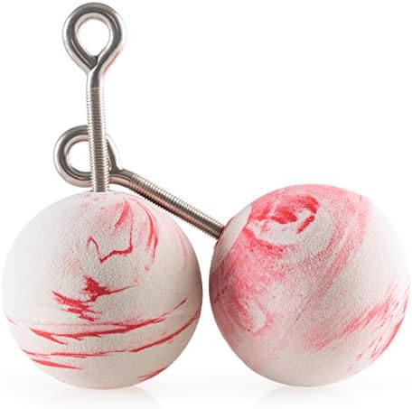 Two 3.5" Climbing Bomb Ball Holds, Perfect Size Ring Grips! Easy on Hands for Pull Ups, Bouldering Training, Gymnastics, Ninja Warrior Workout Equipment &amp; Rock Climbing