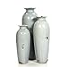 Hosley Set of 3 Ceramic Vases - Your Choice of Colors - 12 inch, 10 inch, 8 inch (Blue)