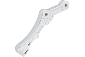 KACEPAR Front Mount Clip, Radial Front Brake Caliper Mount, Compatible with Harley Most Radialmount Calipers, 11.5 11.8 Style Rotors - Chrome