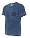 19 Seventies Jersey Burnout Leo V-Neck T-Shirt