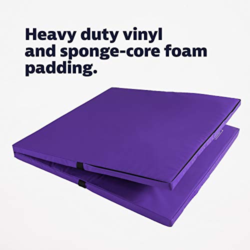 We Sell Mats Bi-Folding Gymnastics Crash Landing Mat Pad, Safety for Tumbling, Back Handspring Training and Cheerleading, 4 ft x 6 ft x 2 Inch Thick - Thumbnail 4