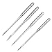 BBTO 40 Pieces Round Head Machine Needles Assorted with Plastic Box for Regular Point Sewing, 4 Sizes