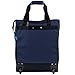 CALPAK Big Eazy Bright Check 20-inch Rolling Shopping Tote Bag,Navy Blue,One Size