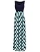 Sherosa Long Dress for Women Sleeveless Maternity Wear Maxi Dress (M, Blue)
