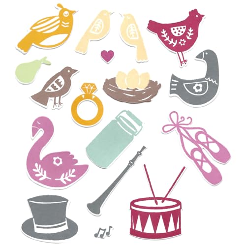 Sizzix Framelits Die Set 12 Days of Christmas #2 by Catherine Pooler, Silver