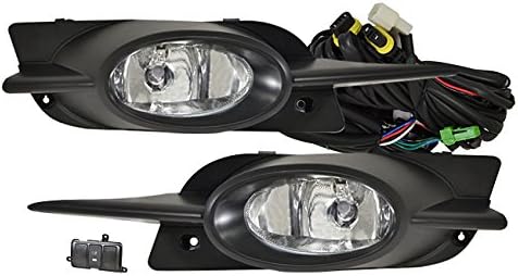 Honda Civic Fg1 Fg2 Lx Ex Si Fog Light Clear Lamp H11 Hid 6000K Kit Xenon Assembly Complete Kit Driving Front Bumper Conversion Harness Switch Lh Rh Pair Set