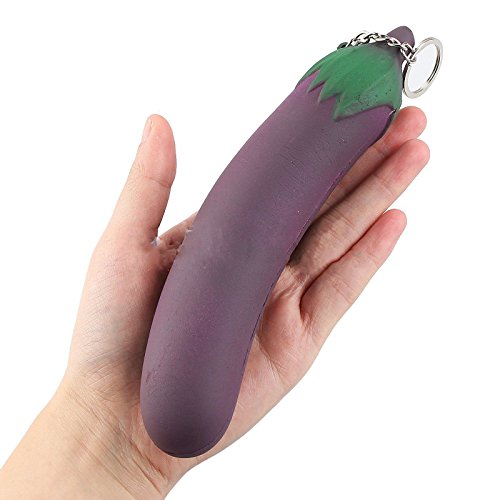 Vegetable Family Squishies Eggplant Squishy Kawaii Wrist toy