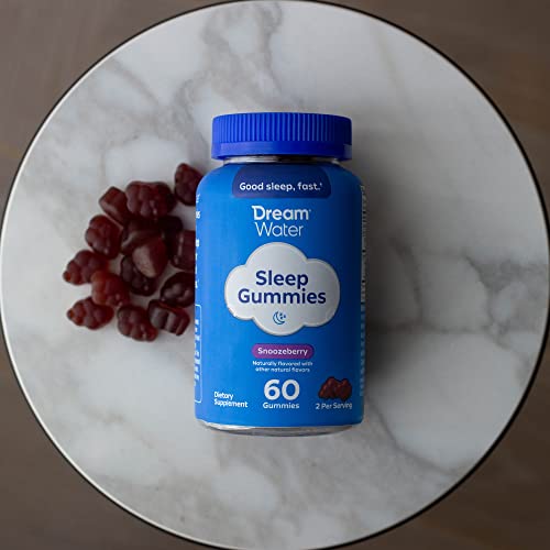 Dream Water Sleep Gummies; Melatonin 5mg, GABA, 5HTP; Natural Flavors