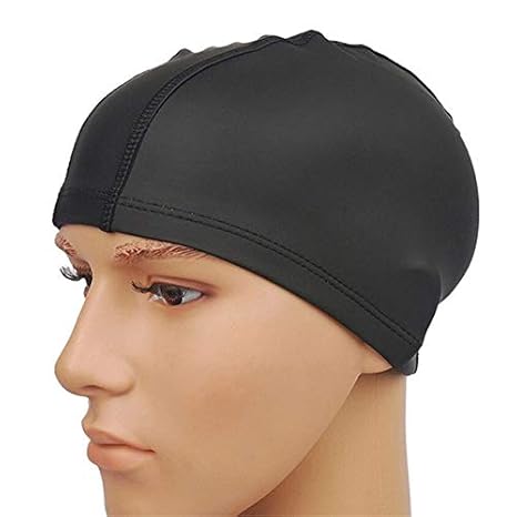 Hot Women Men Adult Waterpoof Swimming Cap Surf Hat Long Hair