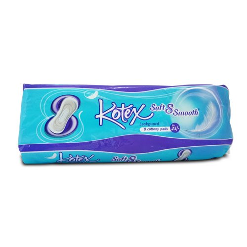 Buy Kotex Sanitary Pads Soft and Smooth Cottony Pads, 8 Pads Pack